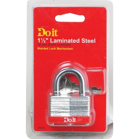 All-Source 1-1/2 In. W Warded Steel Padlock 8596DDIB